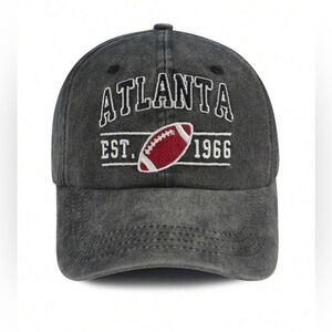 Atlanta Football Gray Acid Wash Hat